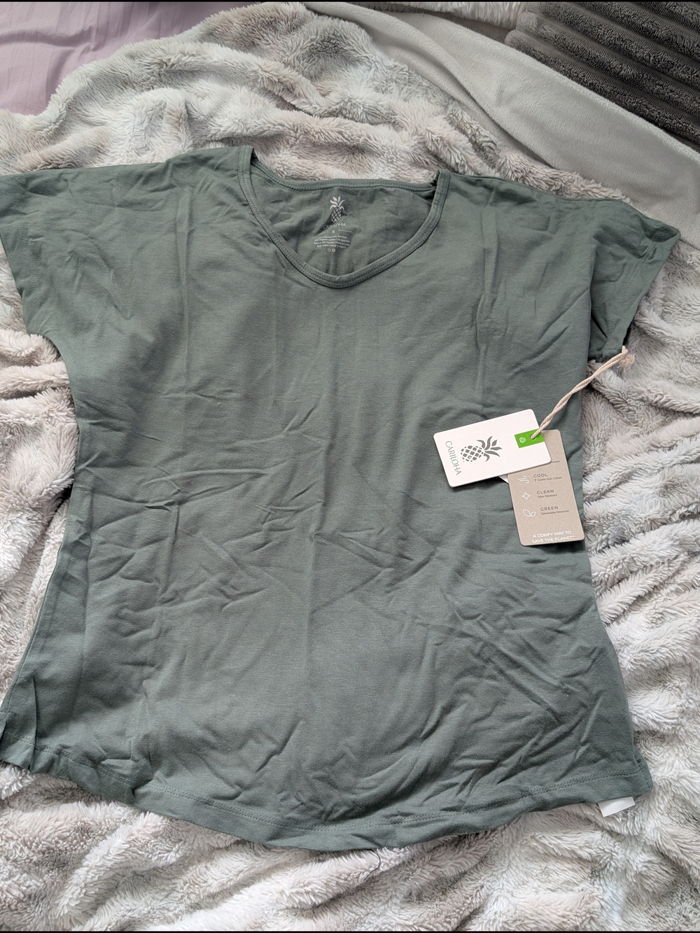 Women's Sage Crew Neck Tee